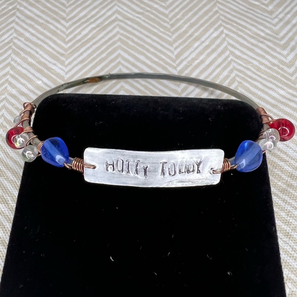 Ole Miss Hotty Toddy Bangle Bracelet - Picture 1 of 4